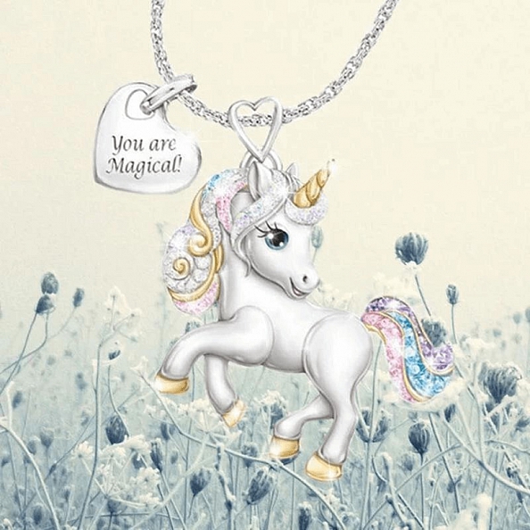 Cute Unicorn Necklace PWB081