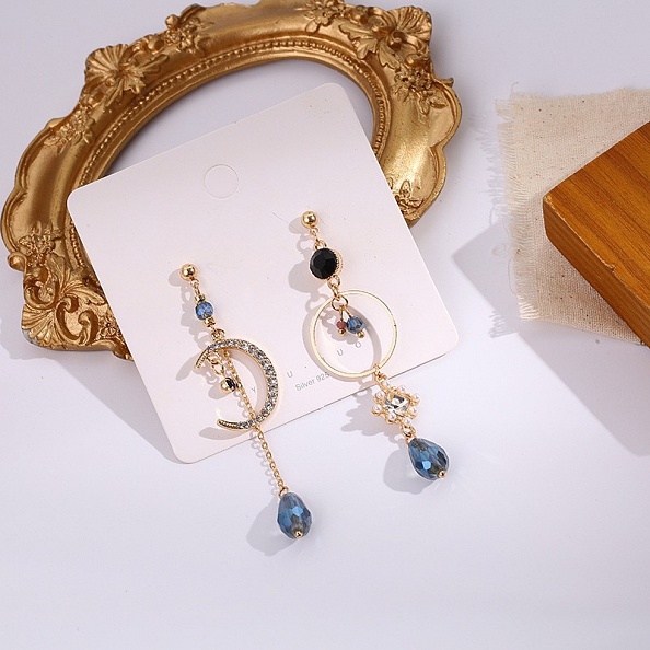 Moon Crystal Drop Earrings PWB508