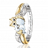Cute Owl Crystal Ring PWB004