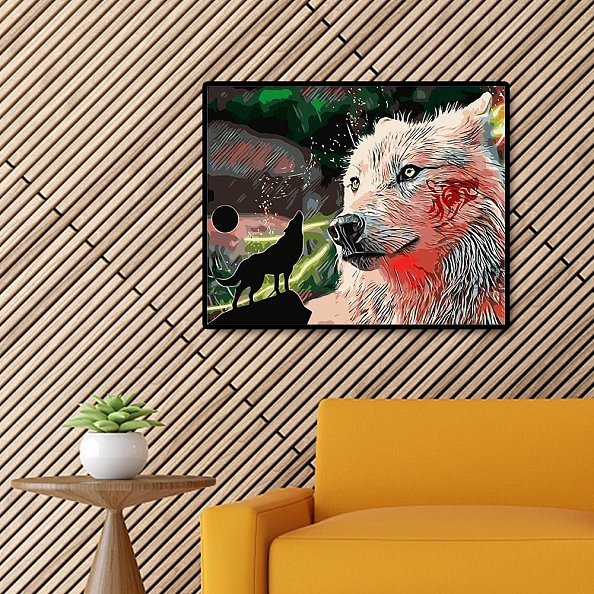 DIY Paint By Numbers Kit(16x20in40x50cm)-Wolf PW801