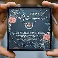 To My Mother-in-law CRYSTAL Necklace PWB008