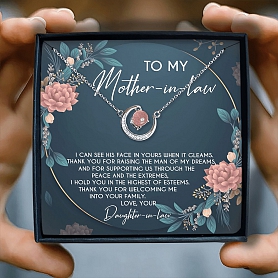 To My Mother-in-law CRYSTAL Necklace PWB008