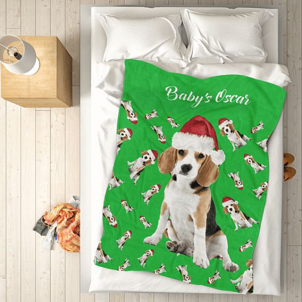 christmas dog blanket