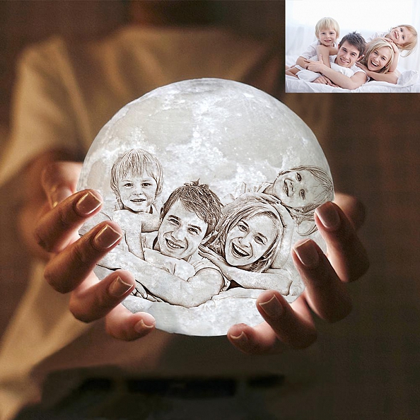 Moon Lamp With Photo 16 Colors PW030