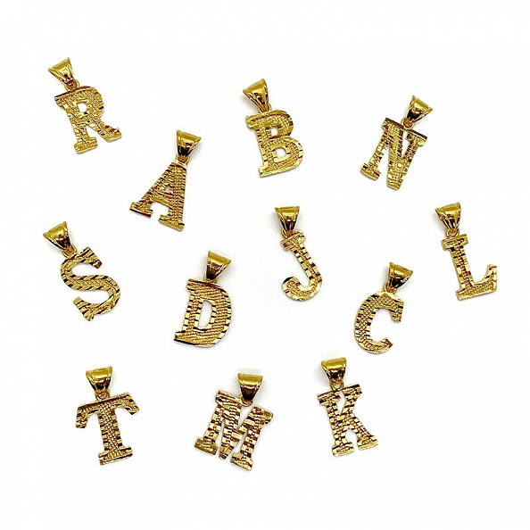 Alphabet Pendant in 18k Gold Plated PWB023