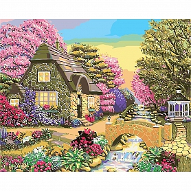 DIY Paint By Numbers Kit(16x20in40x50cm)-Stone House PW799