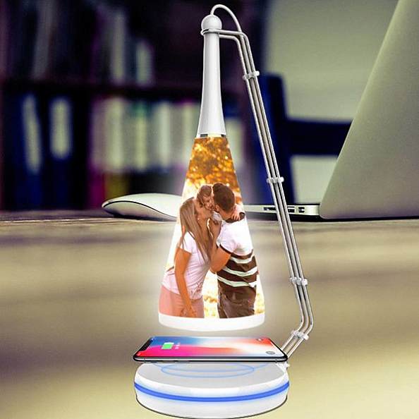 Custom Photo Book Lamp Open 360 Degrees For Desk, Reading, Floor Night Light PW038