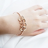 Family Bracelet With Heart Shape Pendants PW823