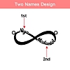 Personalized Infinity Name Necklace Sterling Silver PW906