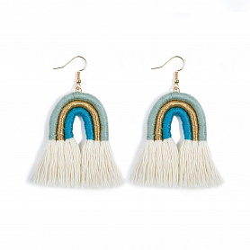 Colorful tassel earrings PWB226