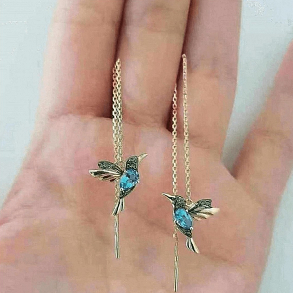 Hummingbird Tassel Earrings PWB233