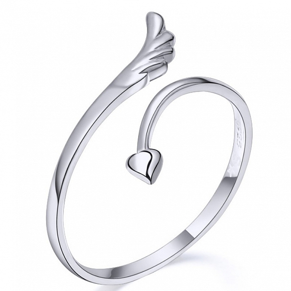 Angel Wing Silver Ring PWB501