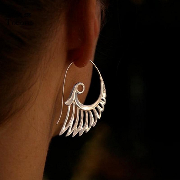 Angel Wing Statement Earrings PWB559