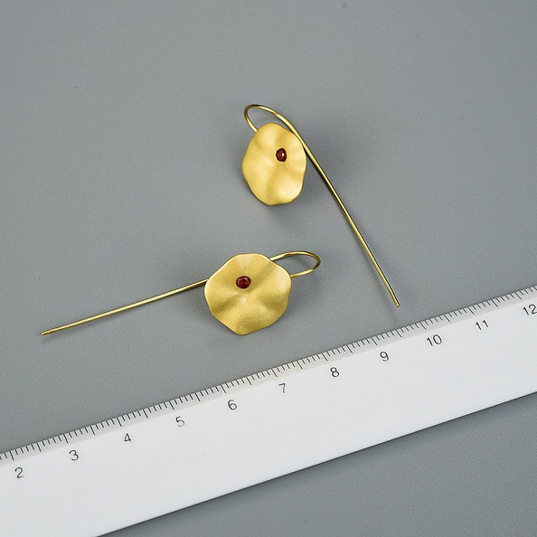 925 Sterling Silver Minimalist Dangle Earrings PWB405