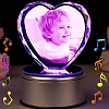 Colorful Crystal Music Night Light with Picture PW043