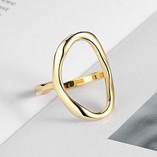 Hollow Ellipse Statement Ring PWB552