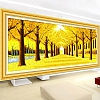 5D DIY Full Drill Diamond Painting Yellow Larch Cross Stitch Embroidery Kit PW592