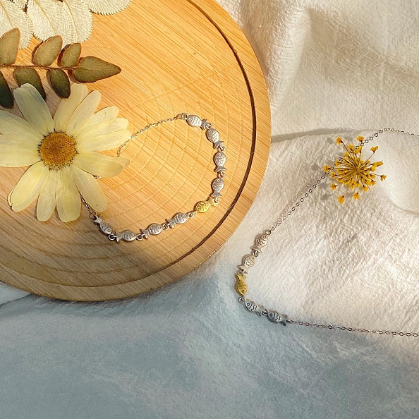 Swimming Against the Current Necklace PWB356