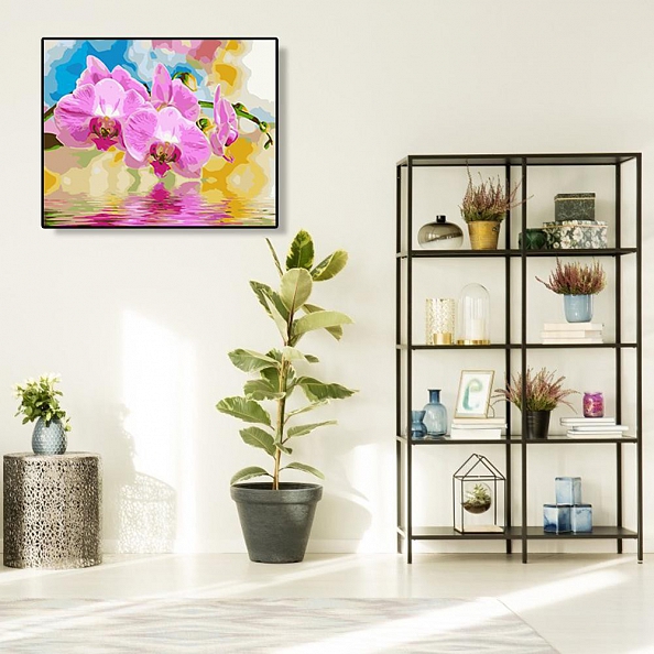 Diy Paint by Number Kits- Pink Flowers PW647