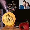 Personalized two colors photo humidifier moon lamp PW037