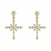 Crystal Cross Earrings PWB265