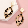Drop shape leopard earrings PWB127