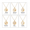 Zodiac 12 Costellation  Pendant Necklaces PW883