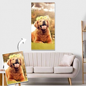 Custom Pet Photo Wall Decor Painting Canvas PW250