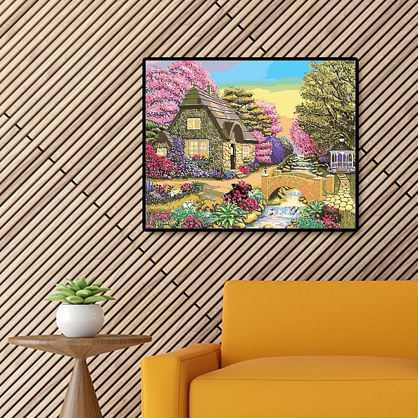 DIY Paint By Numbers Kit(16x20in40x50cm)-Stone House PW799