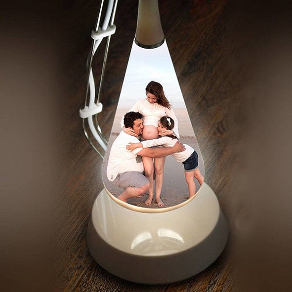 Custom Photo Book Lamp Open 360 Degrees For Desk, Reading, Floor Night Light PW038