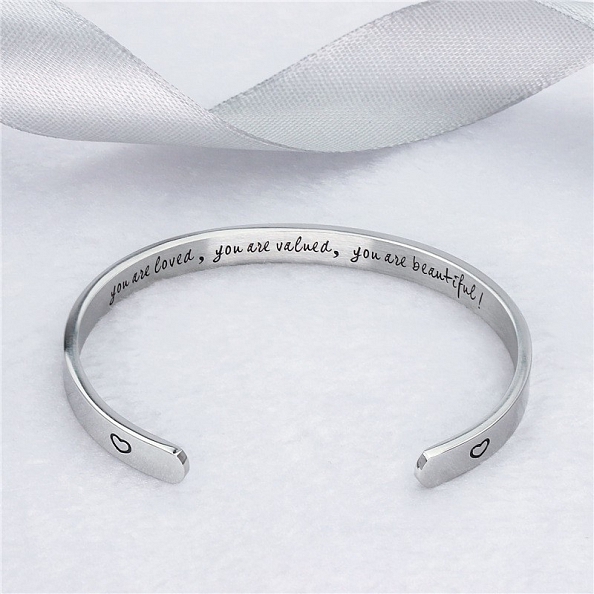 YOU ARE LOVED Cuff Bangle PWB431