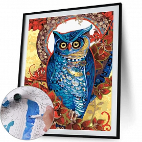 Paint By Numbers-DIY Colorful Owl(40*50 CM) PW739