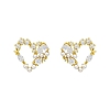 Heart-Shape Crystal Earrings PWB264