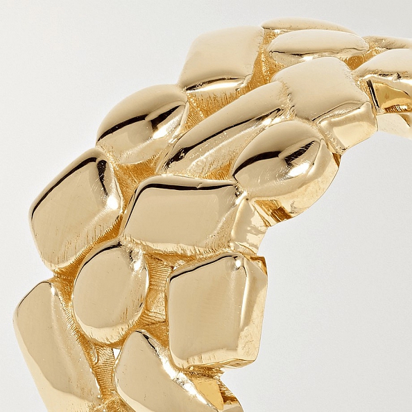 Gold Plated Punk Ring PWB173