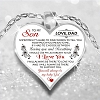 To My Daughter Love Mom Heart Necklace PW832