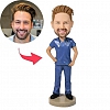 Doctor in Blue Uniform Custom Bobblehead PW400