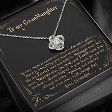 To my Granddaughter - I want you to believe deep in your heart Love Grandpa Necklace PWB179
