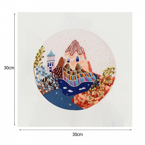 Mountain -Embroidery Kit(30x30cm) PW667