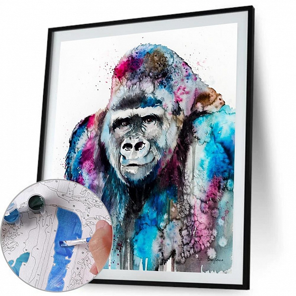 DIY Paint By Numbers Kit(40x50cm) - Chimpanzee PW780