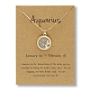 12 Constellation Zodiac Necklace PWB118