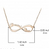  Infinity 2 Names Necklace PW828