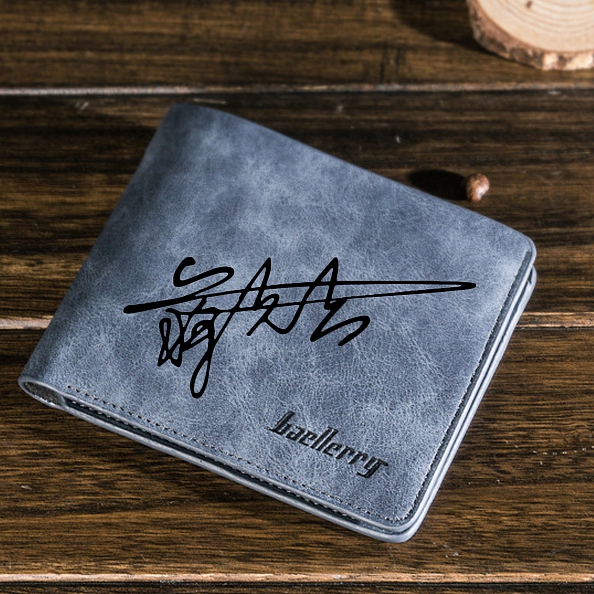 Men's  Custom Photo Wallet Sketch PW183