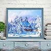 Full Drill 5D Diamond Painting Kit (DIY) -Snow Landscape Winter Home PW535
