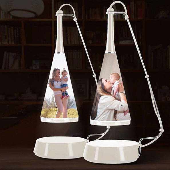 Custom Photo Book Lamp Open 360 Degrees For Desk, Reading, Floor Night Light PW038