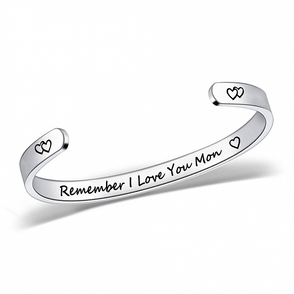 REMEMBER I LOVE YOU Family Cuff Bangle PWB432