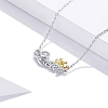 S925 Sterling Silver Queen Necklace PWB329