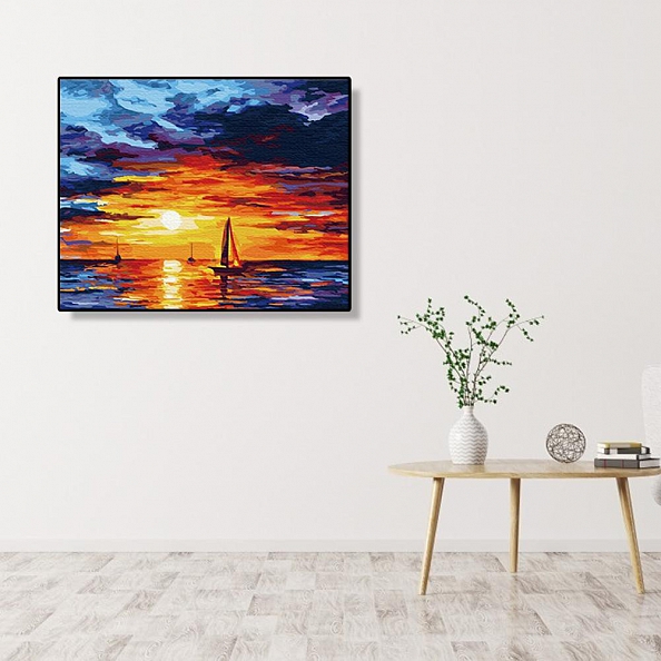 Paint By Numbers-DIY Sunset (40*50 CM) PW736