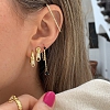  Fashion zipper tassel earrings PWB165