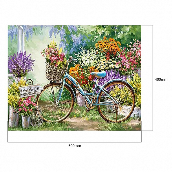 Paint By Numbers Kit-DIY Bicycle(40*50 CM) PW601