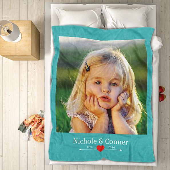 Custom Baby Photo Blanket Christmas PW143